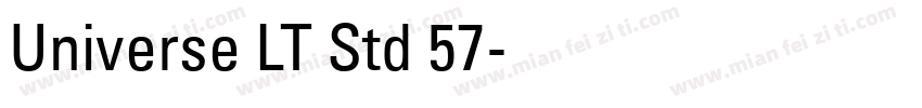 Universe LT Std 57字体转换